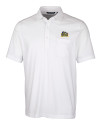 Drexel Dragons Cutter & Buck Advantage Tri-Blend Jersey Mens Big and Tall Pocket Polo White Mannequin Thumbnail Image
