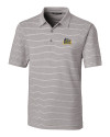 Drexel Dragons Cutter & Buck Forge Epic Confidence Recycled Heathered Stripe Stretch Mens Polo Polished Medium Gray Mannequin Thumbnail Image