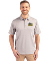 Drexel Dragons Cutter & Buck Forge Heathered Stretch Mens Polo Polished Heather Front Thumbnail Image