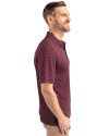 Montana Grizzlies Cutter & Buck Forge Pencil Stripe Stretch Mens Big and Tall Polo Bordeaux Side Thumbnail Image