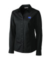 Middle Tennessee Blue Raiders Cutter & Buck Epic Easy Care Fine Twill Womens Long Sleeve Dress Shirt Black Mannequin Thumbnail Image