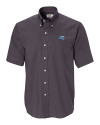 Middle Tennessee Blue Raiders Cutter & Buck Epic Easy Care Nailshead Mens Big and Tall Short Sleeve Dress Shirt Black Mannequin Thumbnail Image