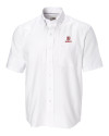 Bradley Braves Cutter & Buck Epic Easy Care Nailshead Mens Big and Tall Short Sleeve Dress Shirt White Mannequin Thumbnail Image