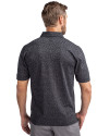 UOP Tigers Cutter & Buck Advantage Tri-Blend Space Dye Mens Polo Dark Black Back Thumbnail Image