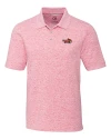 Illinois State Redbirds Cutter & Buck Advantage Tri-Blend Space Dye Mens Polo Cardinal Red Mannequin Thumbnail Image