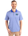 Middle Tennessee Blue Raiders Cutter & Buck Forge Tonal Stripe Stretch Mens Polo Chelan Blue Front Thumbnail Image