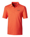 UOP Tigers Cutter & Buck Forge Pencil Stripe Stretch Mens Polo College Orange Mannequin Thumbnail Image