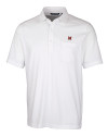 Miami University RedHawks - Cutter & Buck Advantage Tri-Blend Jersey Mens Big and Tall Pocket Polo White Mannequin Thumbnail Image