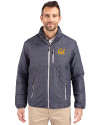 Cal Golden Bears Cutter & Buck Rainier PrimaLoft®  Mens Big and Tall Eco Insulated Puffer Jacket Anthracite Melange Front Thumbnail Image