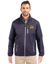 Cal Golden Bears Cutter & Buck Rainier PrimaLoft®  Mens Big and Tall Eco Insulated Puffer Jacket Dark Navy/Silver Front Thumbnail Image