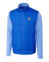 San Jose State Spartans Cutter & Buck Stealth Hybrid Quilted Mens Full Zip Windbreaker Jacket Chelan Blue Mannequin Thumbnail Image