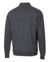 San Jose State Spartans Cutter & Buck Saturday Cotton Blend Mens Big and Tall  Mock Pullover Sweatshirt Charcoal Heather Mannequin Back Thumbnail Image