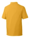 San Jose State Spartans Cutter & Buck Advantage Eco Tri-Blend Pique Mens Big and Tall Polo College Gold Mannequin Back Thumbnail Image