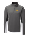Cal Golden Bears Cutter & Buck Traverse Colorblock Stretch Quarter Zip Mens Pullover Elemental Grey Mannequin Thumbnail Image