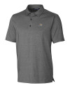 Montana State Bobcats Cutter & Buck Forge Heathered Stretch Mens Polo Charcoal Heather Mannequin Thumbnail Image