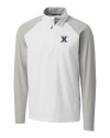 Xavier Musketeers Cutter & Buck Response Lightweight Hybrid Quarter Zip Mens Pullover Windbreaker White Mannequin Thumbnail Image