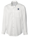 Xavier Musketeers Cutter & Buck Epic Easy Care Fine Twill Mens Big and Tall Dress Shirt White Mannequin Thumbnail Image