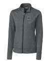 Xavier Musketeers Cutter & Buck Shoreline Heathered Womens Full Zip Jacket Charcoal Heather Mannequin Thumbnail Image