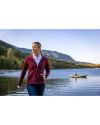 View image 26: Cutter & Buck Adapt Eco Knit Hybrid Recycled Womens Full Zip Jacket Bordeaux Lifestyle