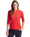 Cutter & Buck Virtue Eco Pique Recycled Half Zip Pullover Womens Hoodie RD_PRO_HG 1 Thumbnail Image