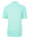 Mannequin Back of a Fresh Mint Cutter & Buck Virtue Eco Pique Stripe Recycled Mens Polo Thumbnail Image