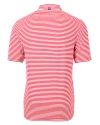 Mannequin Back of a Red Cutter & Buck Virtue Eco Pique Stripe Recycled Mens Polo Thumbnail Image