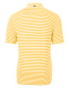 Mannequin Back of a College Gold Cutter & Buck Virtue Eco Pique Stripe Recycled Mens Polo Thumbnail Image