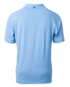 Mannequin back view of an Atlas Cutter & Buck Virtue Eco Pique Tile Print Recycled Mens Polo Thumbnail Image