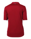 Mannequin back view of a Cardinal Red Cutter & Buck Virtue Eco Pique Recycled Womens Polo CDR_MANNB_HG 1 Thumbnail Image