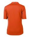Mannequin back view of a College Orange Cutter & Buck Virtue Eco Pique Recycled Womens Polo CLO_MANNB_HG 1 Thumbnail Image