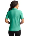 Back profile of a woman wearing a Fresh Mint Cutter & Buck Virtue Eco Pique Recycled Womens Polo Thumbnail Image