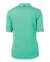 Mannequin back view of a Fresh Mint Cutter & Buck Virtue Eco Pique Recycled Womens Polo Thumbnail Image