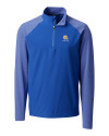 Albany State University Golden Rams Cutter & Buck Response Lightweight Hybrid Quarter Zip Mens Pullover Windbreaker Chelan Blue Mannequin Thumbnail Image
