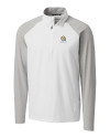 Albany State University Golden Rams Cutter & Buck Response Lightweight Hybrid Quarter Zip Mens Pullover Windbreaker White Mannequin Thumbnail Image