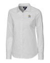 Albany State University Golden Rams Cutter & Buck Stretch Oxford Womens Long Sleeve Dress Shirt White Mannequin Thumbnail Image