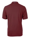 Mannequin back view of a Bordeaux Cutter & Buck Virtue Eco Pique Recycled Mens Polo Thumbnail Image