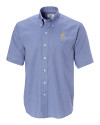 Albany State University Golden Rams Cutter & Buck Epic Easy Care Nailshead Mens Big and Tall Short Sleeve Dress Shirt French Blue Mannequin Thumbnail Image