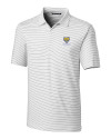 Fort Valley State Wildcats Cutter & Buck Forge Pencil Stripe Stretch Mens Polo White Mannequin Thumbnail Image