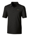 Florida A&M Rattlers Cutter & Buck Forge Pencil Stripe Stretch Mens Polo Black Mannequin Thumbnail Image