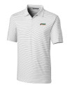 Florida A&M Rattlers Cutter & Buck Forge Pencil Stripe Stretch Mens Polo White Mannequin Thumbnail Image