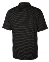 Bethune-Cookman Wildcats Cutter & Buck Forge Pencil Stripe Stretch Mens Polo Black Mannequin Back Thumbnail Image