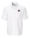 View image 2: Clark Atlanta Panthers Cutter & Buck Epic Easy Care Nailshead Mens Short Sleeve Dress Shirt White Mannequin