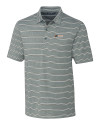Florida A&M Rattlers Cutter & Buck Forge Epic Confidence Recycled Heathered Stripe Stretch Mens Polo Hunter Green Mannequin Thumbnail Image