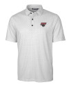 Clark Atlanta Panthers Cutter & Buck Pike Double Dot Print Stretch Mens Polo Charcoal Mannequin Thumbnail Image