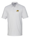 Bowie State Bulldogs Cutter & Buck Pike Double Dot Print Stretch Mens Polo White Mannequin Thumbnail Image