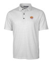 Bethune-Cookman Wildcats Cutter & Buck Pike Double Dot Print Stretch Mens Polo Charcoal Mannequin Thumbnail Image