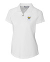 Fort Valley State Wildcats Cutter & Buck Forge Stretch Womens Short Sleeve Polo White Mannequin Thumbnail Image