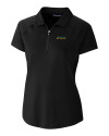 Florida A&M Rattlers Cutter & Buck Forge Stretch Womens Short Sleeve Polo Black Mannequin Thumbnail Image