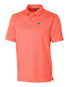 Florida A&M Rattlers Cutter & Buck Forge Heathered Stretch Mens Polo College Orange Heather Mannequin Thumbnail Image