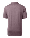 Bethune-Cookman Wildcats Cutter & Buck Forge Heathered Stretch Mens Polo Bordeaux Heather Mannequin Back Thumbnail Image